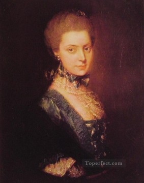 トーマス・ゲインズバラ Painting - エリザベス・ロッツリーの肖像画 トーマス・ゲインズボロー
